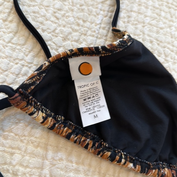 TROPIC OF C BIKINI SET - Equator top & Vibe Bottom - Animal Print NWT - Picture 5 of 8